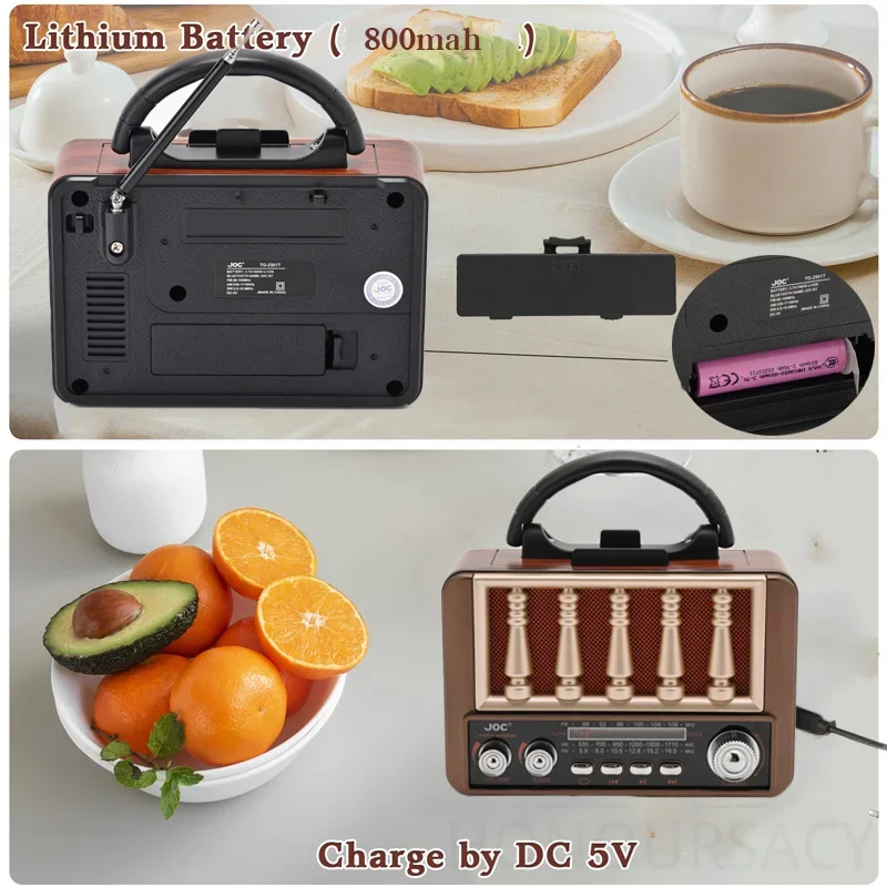 

RETRO солнечная зарядка FM AM SW радиоприемники портативные аварийные радиоприемники беспроводной Bluetooth 5.4 бас-динамик бумбокс для TF USB