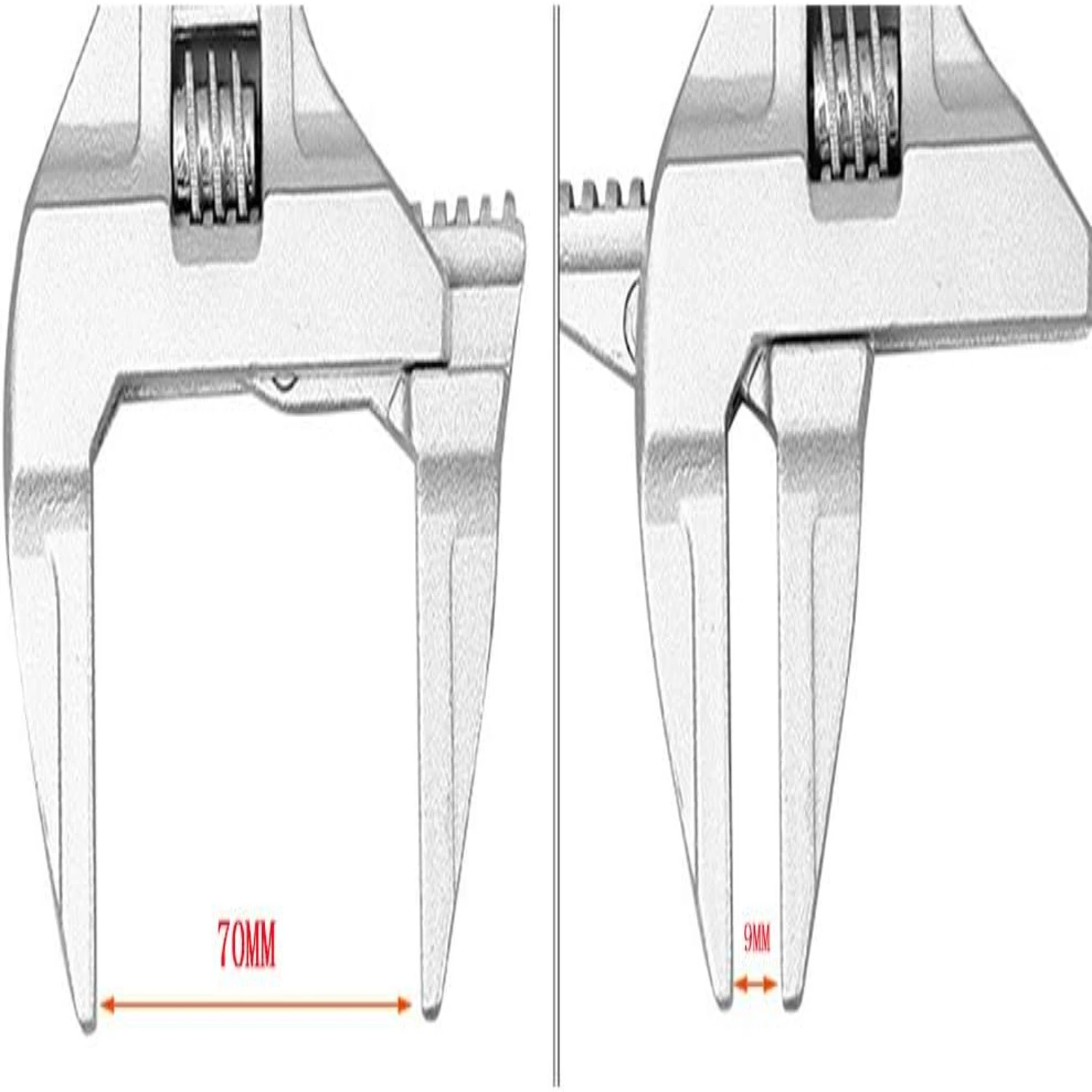 Необходимый инструмент для сантехника в ванной комнате: прочный и регулируемый гаечный ключ из алюминиевого сплава с широким отверстием 16–68 мм — идеальный