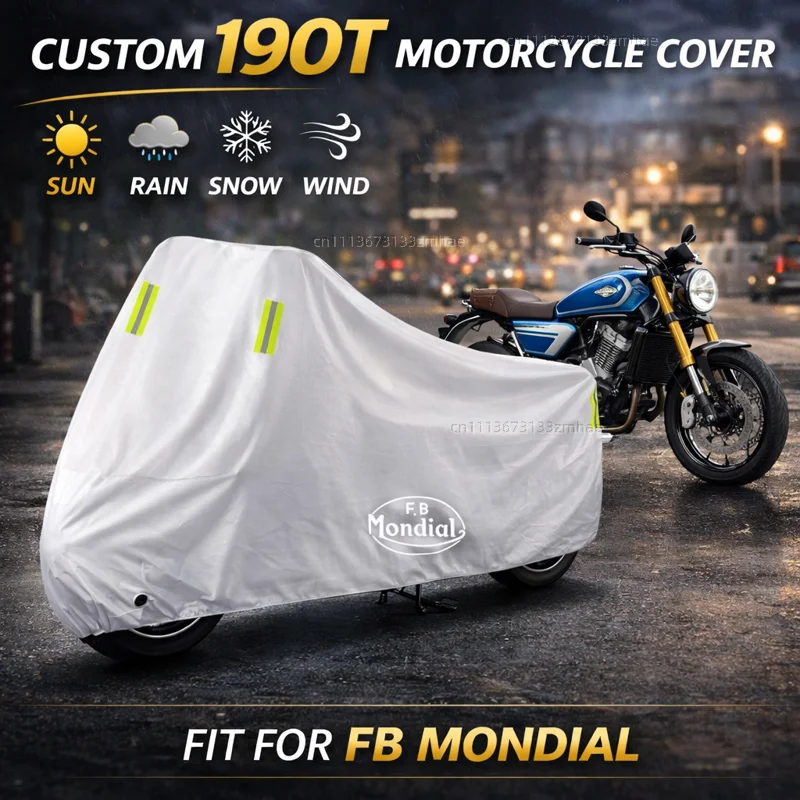 

Чехол для мотоцикла FB Mondial Flat Track HPS 125 300 Hipster Imola SMT SMX 125 Enduro Motard, водонепроницаемый, с защитой от ультрафиолета