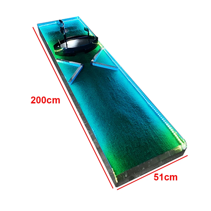 9 models DIY Glow Golf Obstacle Set. Made from waterproof, rust-proof, all-metal aluminum with a baked paint finish.