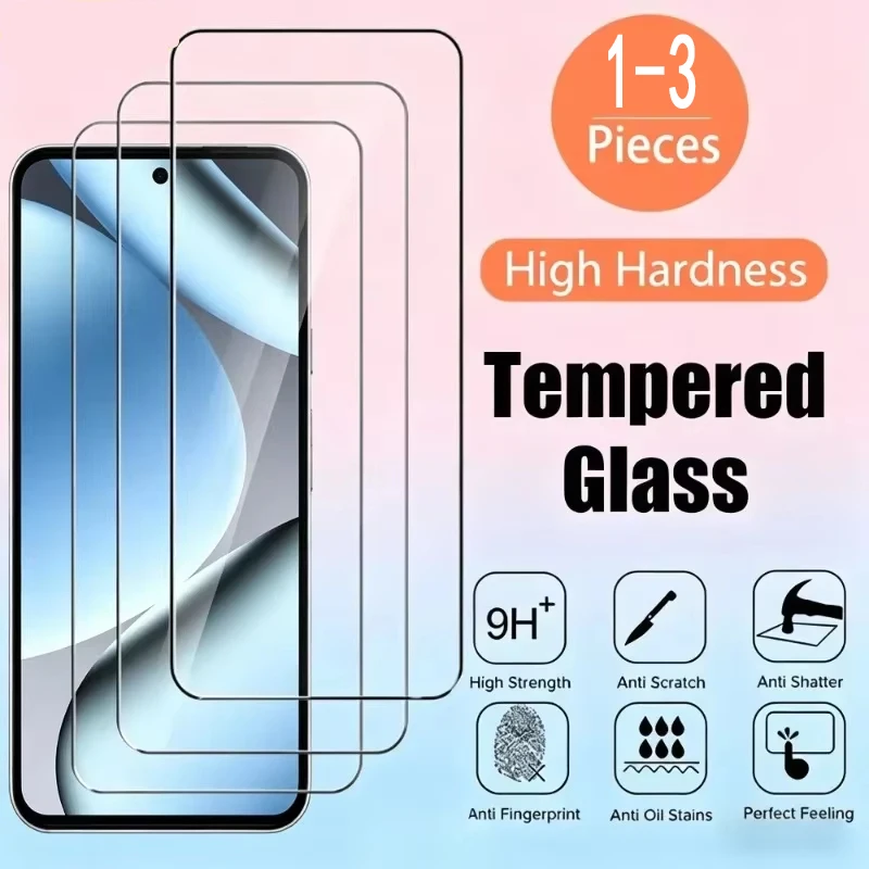 1-3PCS Full Cover Tempered Glass For Samsung A57 A56 A37 A17 A16 A55 A35 A26 S24 FE S26 Ultra HD Anti-Scratch Screen Protectors