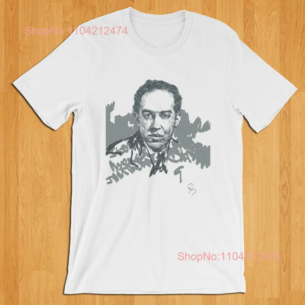 Langston Hughes I too sing America T Shirt PoeT for Writer Poetry Writer's long or short sleeves