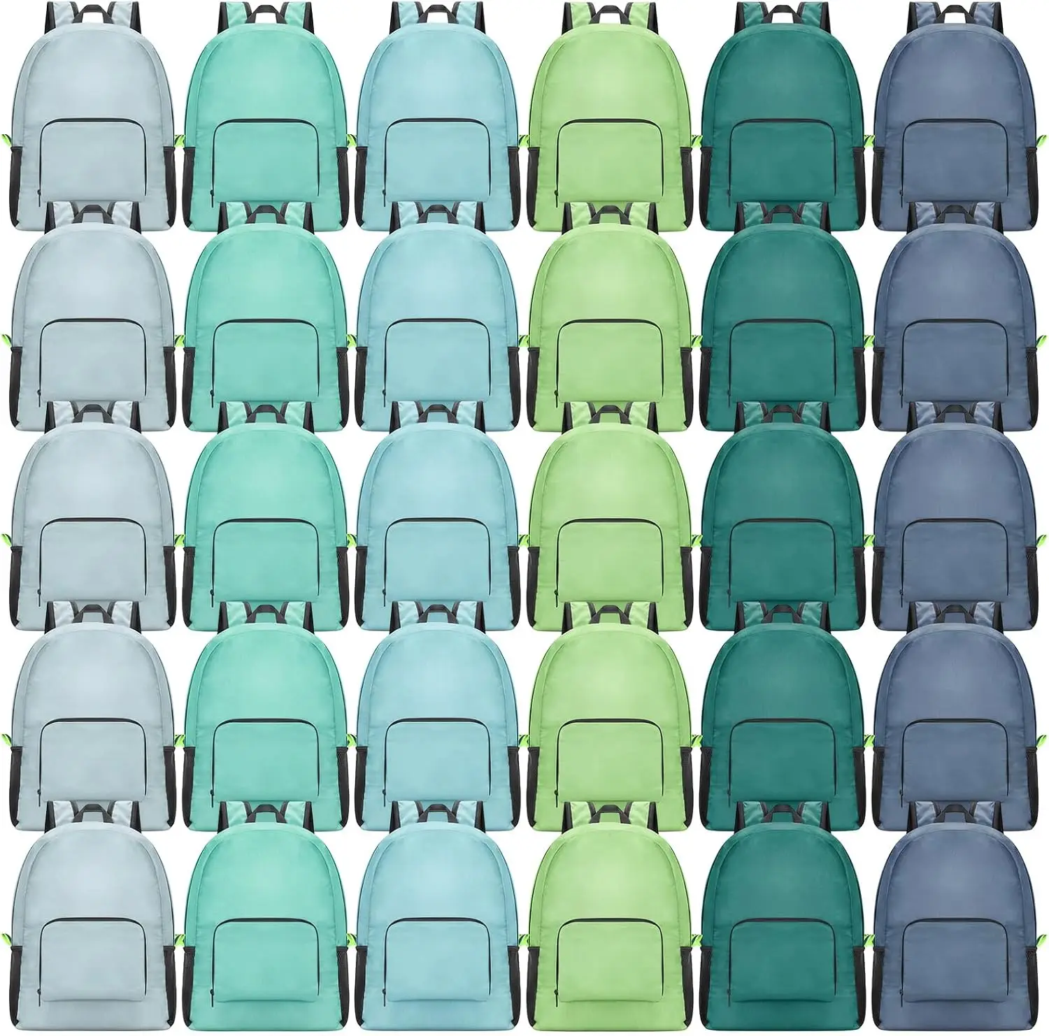 30 Pack Bulk School Backpacks, Lightweight Book Bags Foldable Bookbags for Students Classroom Back to School Supplies(Fresh Colors)