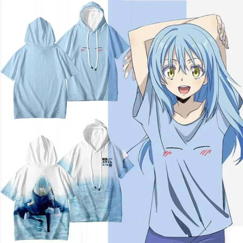 Rimuru Tempest 3d Printed Hooded T Shirt Boys Girls T shirts Anime That Time I Got Reincarnated As A Slime T-shirt Mens Clothing