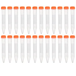 25 uds tubo de centrífuga estante de laboratorio tubos Falcon prueba de sangre 15ml fondo puntiagudo