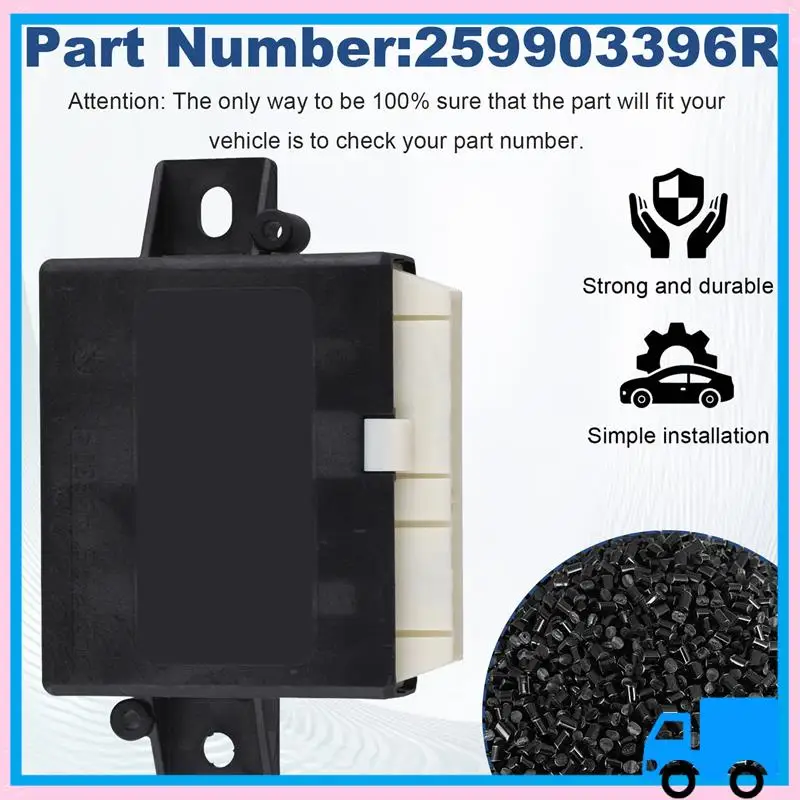 

Lasting Car Auxiliary Parking ECU Reversing Radar Control Computer 259903396R For -Renault Koleos Kadjar