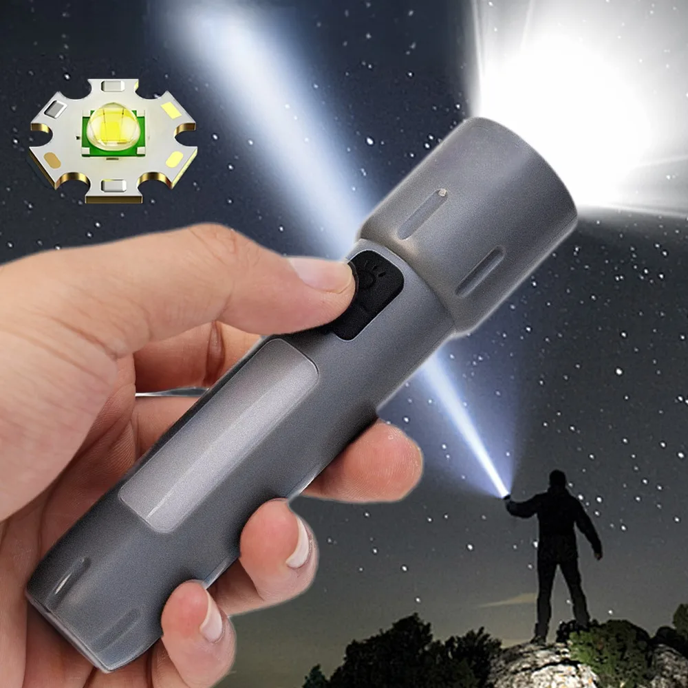 

Ultra Bright LED Flashlight USB Rechargeable Torches COB Highlight Flashlights Outdoor Camping Fishing Portable Lighting Tools