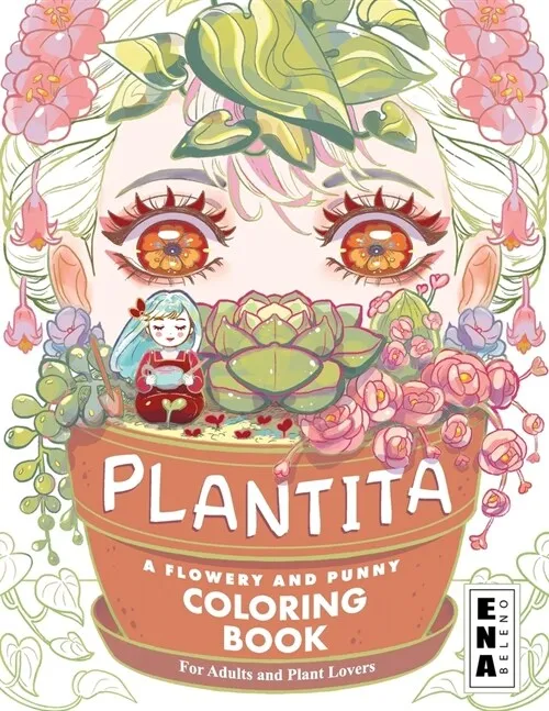 Korean Book Plantita A Flowery and Punny Coloring Book Graffiti Picture Book