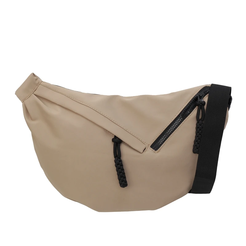 

Canvas All-Match Shoulder Bag Large Capacity Casual Satchel Bag Solid Color Stylish Dumpling Bag Sports Commute Work Date Bag