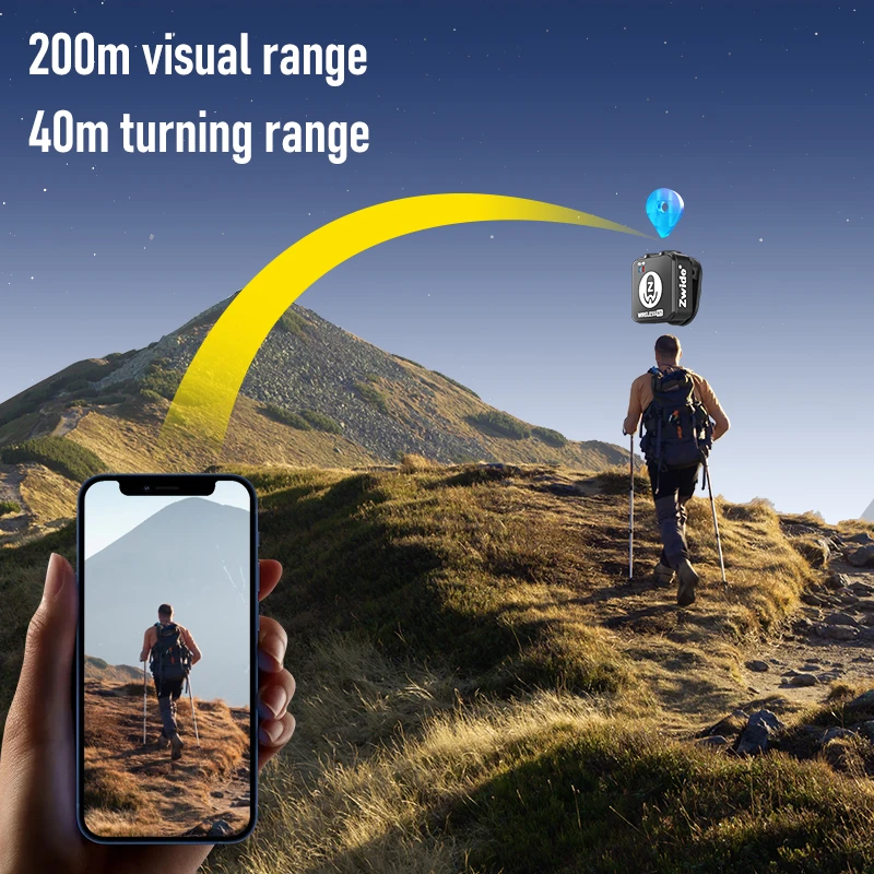 Zwide M5 ميكروفون لاسلكي صغير مربع للبث المباشر عبر الهاتف المحمول، ومقابلات تسجيل فيديو خارجية ذات مستوى احترافي، والضوضاء