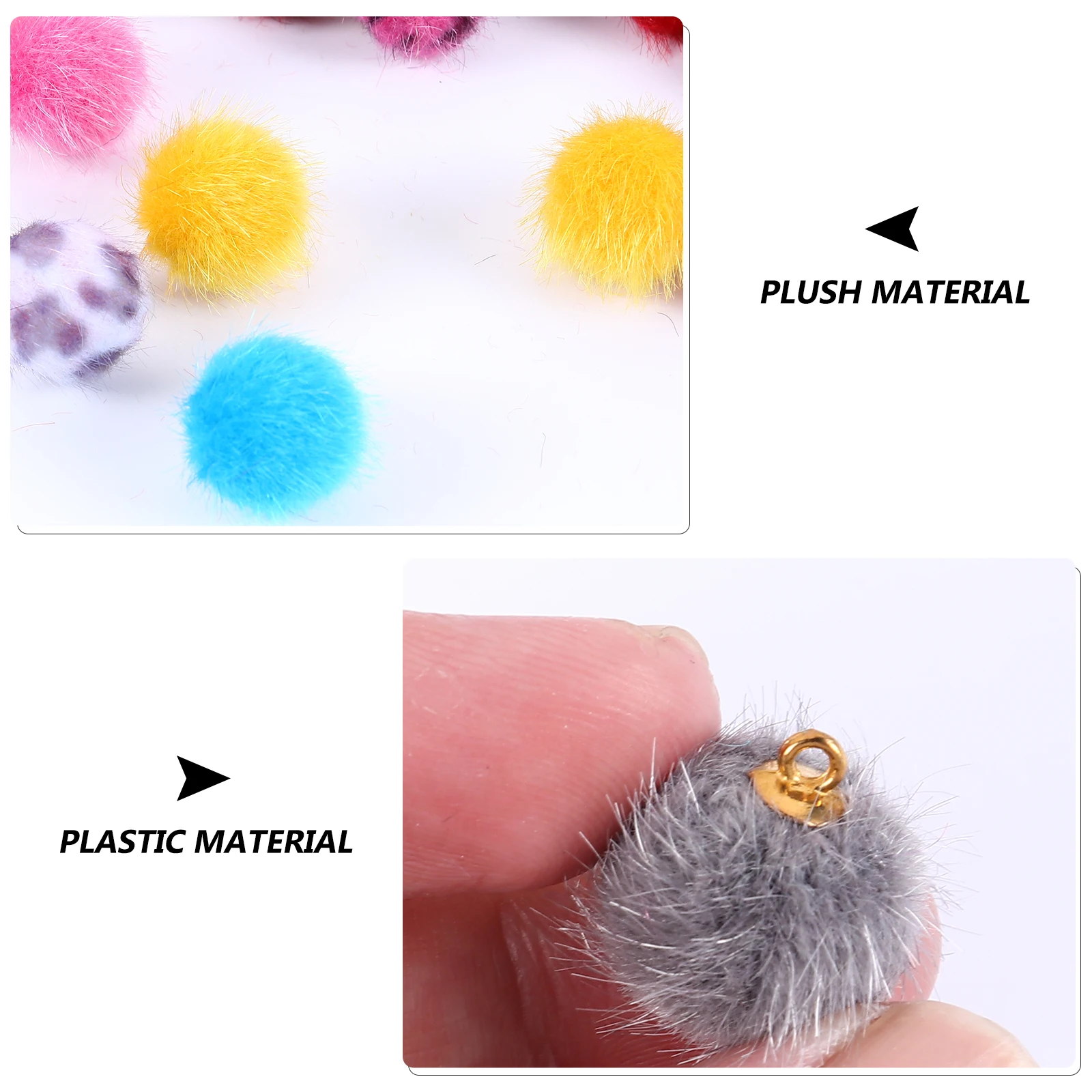 

1 set Charms Plastic Materials Jewelry Decoration Accessory Bright Colorful Fade Resistant Exquisite Craftsmanship
