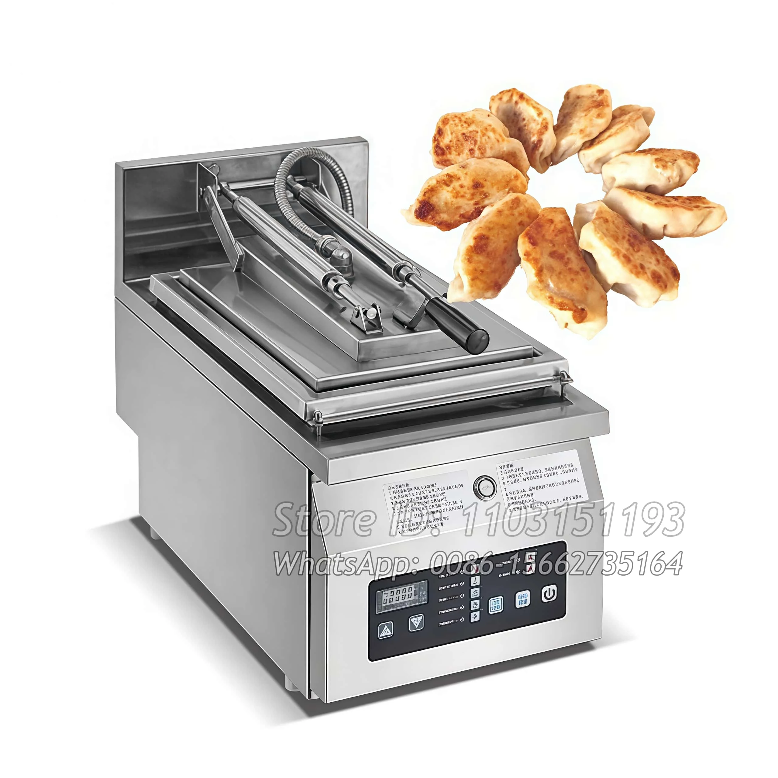 Electric Stuffed Steamed Bun Japan Fried Gyoza Cooker Dumpling Pan Fried Fryer Grill Stir Frying Cooking Griddle Cooker Machine