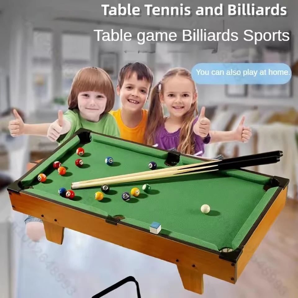 

Kids Table Pool Billiard Game Toys 16 Balls Wood Lightweight Tabletop Board Games Table for Party Home Traveling Kids ﻿Christmas
