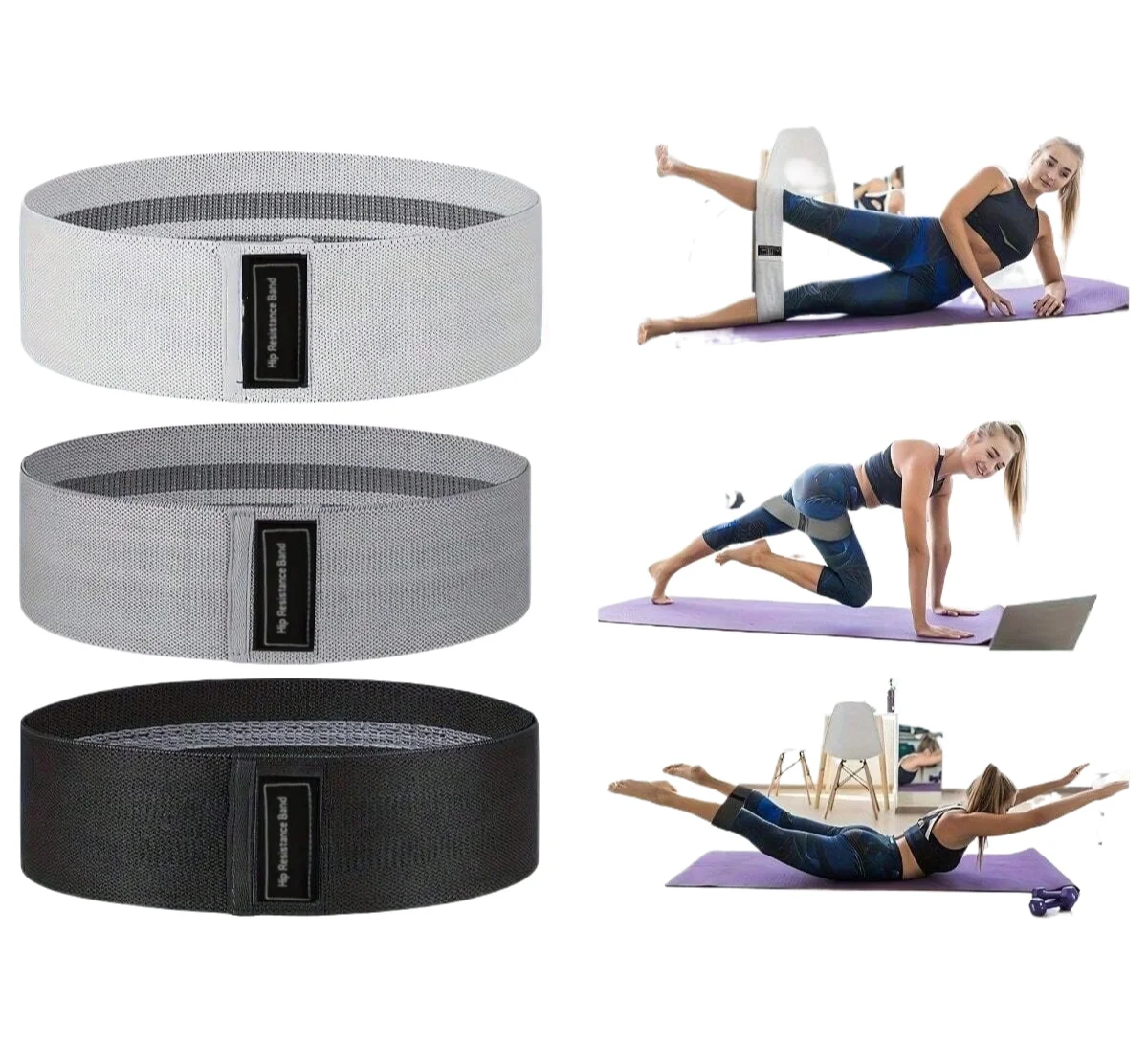 Basic Fabric Resistance Bands  - Yoga Fitness Resistance Band review and price