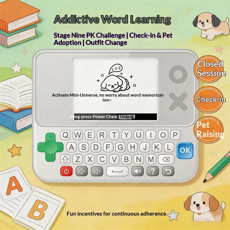 Quicktion E3 Portable Pocket Word Machine E-Ink Screen Electronic Dictionary Real Pronunciation Language Learning Device For