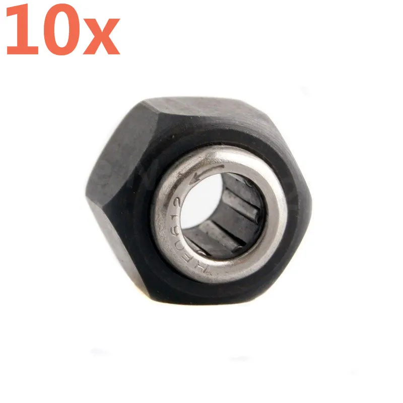 10 stks/partij HSP 1/10 Schaal R025 14mm Moer Eenrichtingslager Voor Hex VX 18 16 21 benzine Nitro Motor Onderdelen Baja