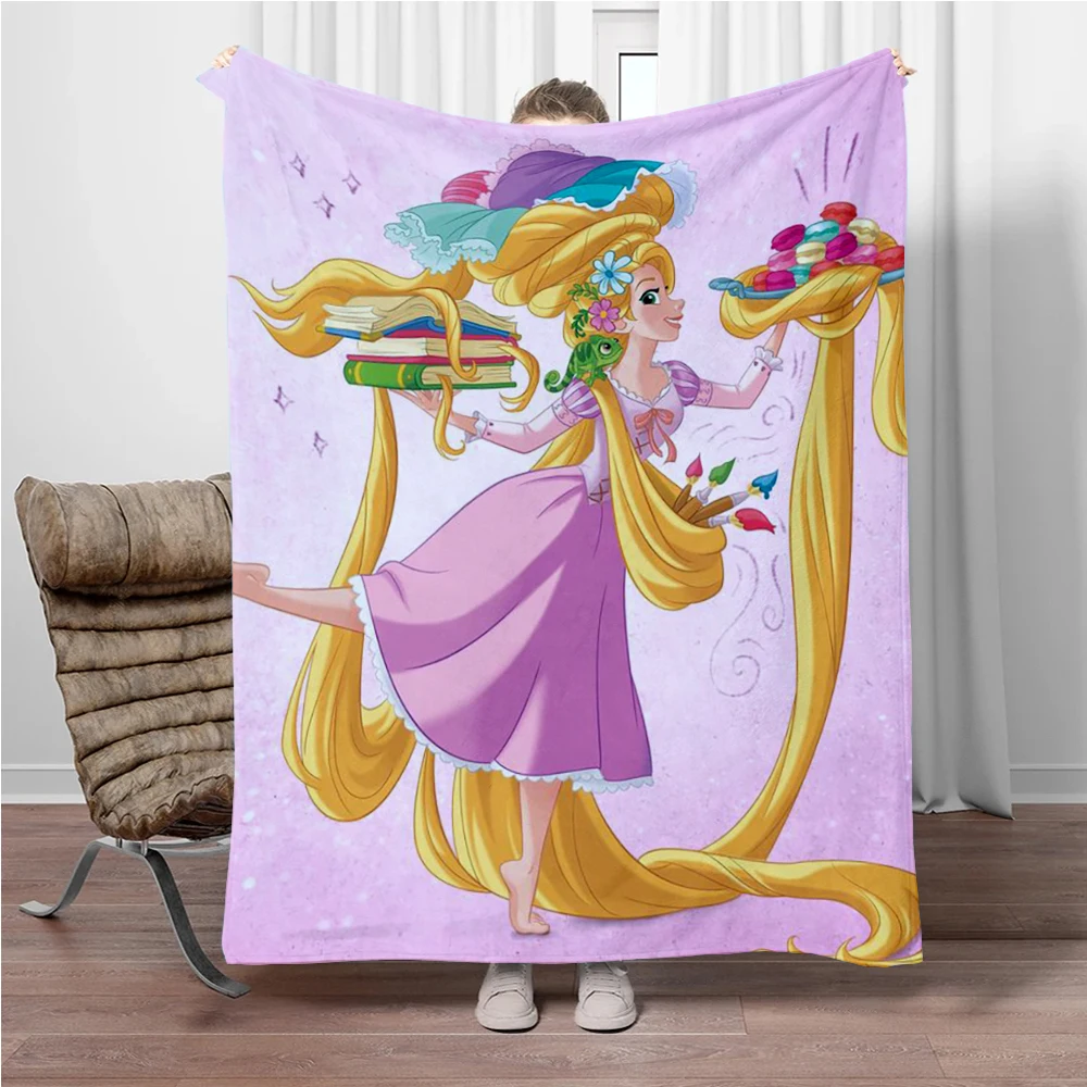 31 Style Disney Tangled Rapunzel Princess Flannel Blanket Cartoon Baby Girl Throw Soft Fluffy Blankets Warm Home Sofa Decor Gift