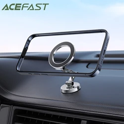 ACEFFAST Magnetic Phone Holder In Car For iPhone 15/16/14/13 Pro Max Universal Zinc Alloy Phone Bracket For Samsung A72 A52 S23