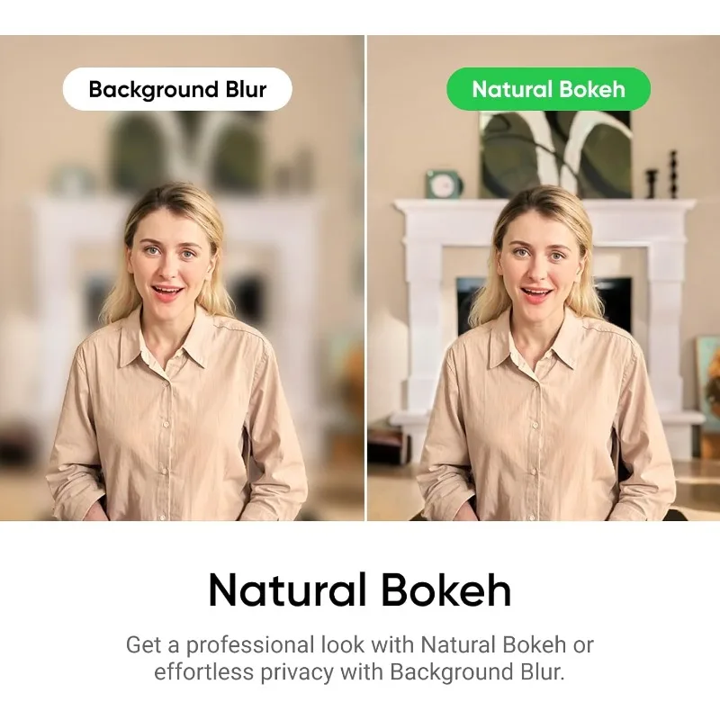 Link 2 - كاميرا ويب PTZ 4K للكمبيوتر الشخصي/Mac، مستشعر 1/2 بوصة، تتبع الذكاء الاصطناعي، HDR، ميكروفون لإلغاء الضوضاء بالذكاء الاصطناعي، التحكم بالإيماءات للبث