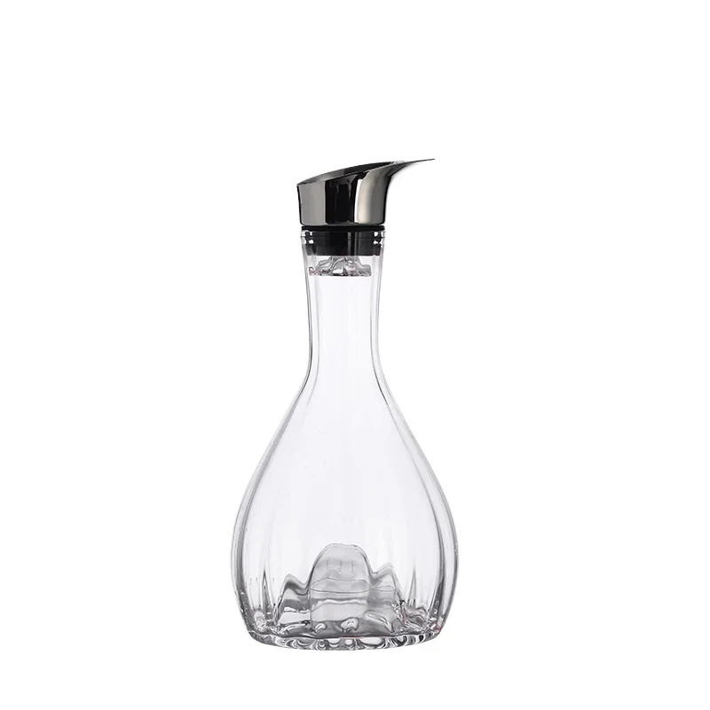 

Striped waterfall fast decanter crystal glass wine dispenser household commercial European glass wine set