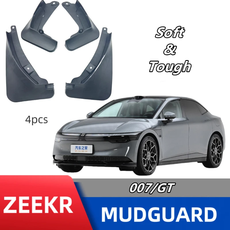

Car mudguard for ZEEKR 007/007GT;Soft plastic material;Prevent sediment splashing;Keep the vehicle clean;Electric