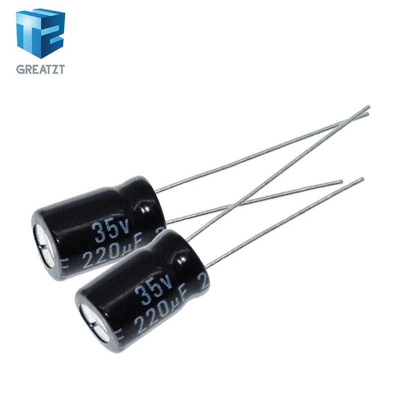 

GREATZT 20 шт. Высокое качество 35 В 220 мкФ 8*12 мм 220 мкФ 35 В 8*12 электролитический конденсатор