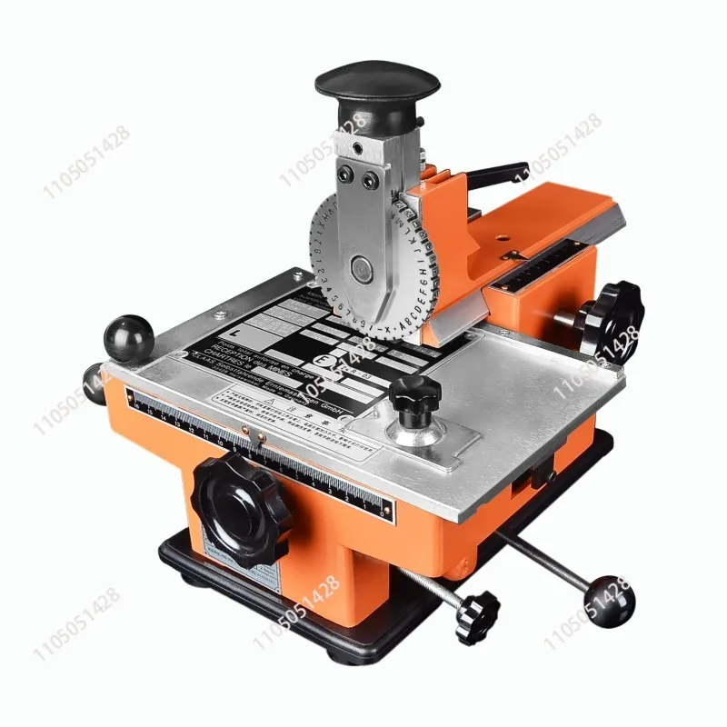 Semi-automatic Nameplate Marking Machine Stainless Steel Sign Marking Machine Aluminum Labeling Coding Numbers Letters Printing