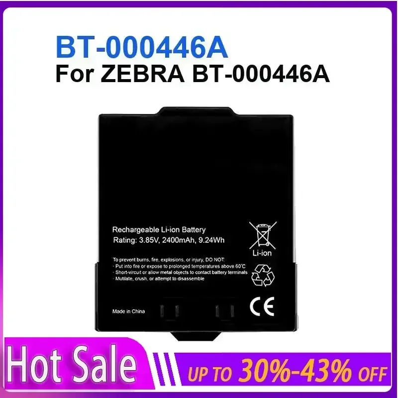 

Battery 2450mAh For ZEBRA BT-000446A BT-000446A Durable and Efficient high quality bateria + Track code warranty
