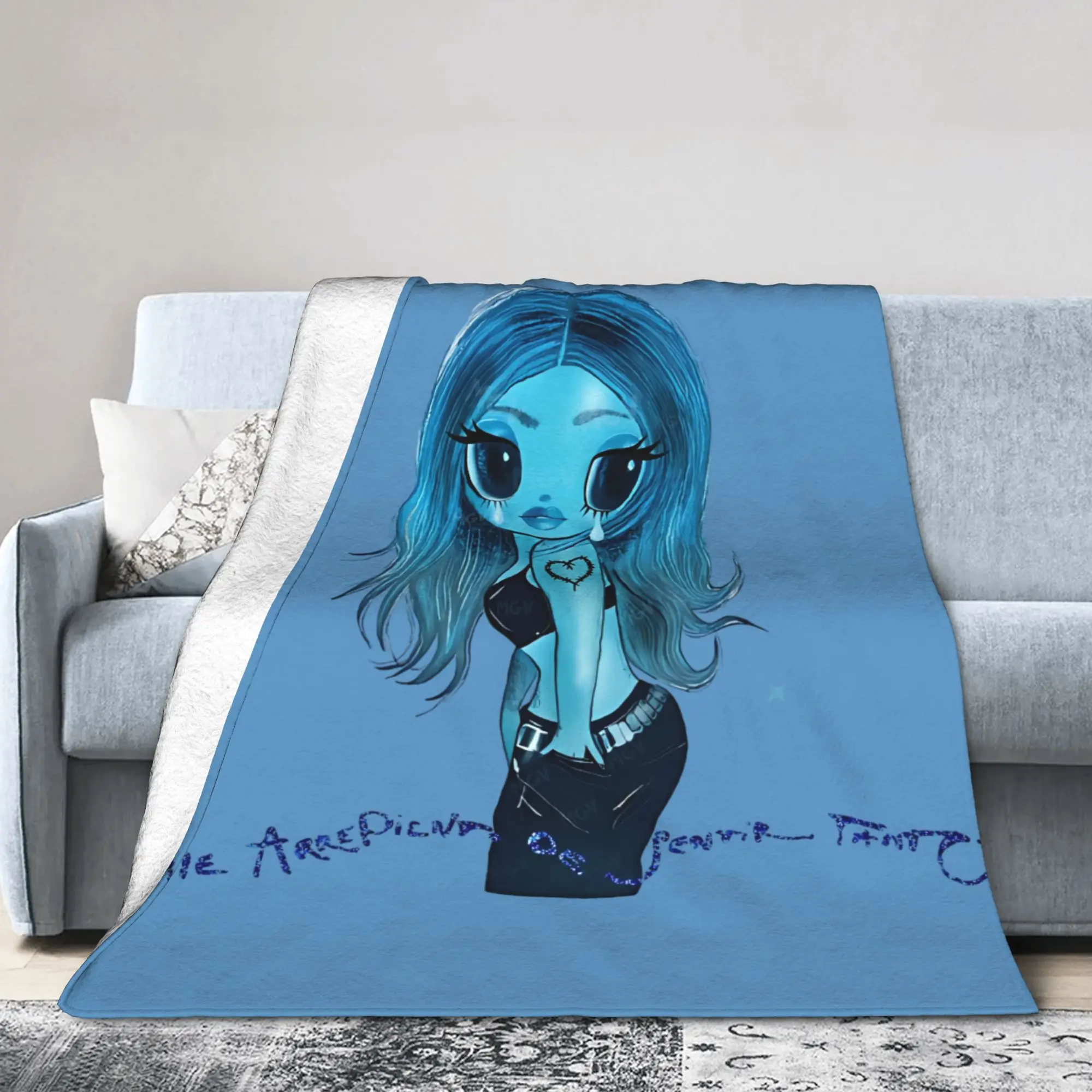 Relax No Me Arrepiento De Sentir Tanto Karols G NMADST  Blanket Accessories Sofa Decorative  Blanket Throw Warm Fleece for Car
