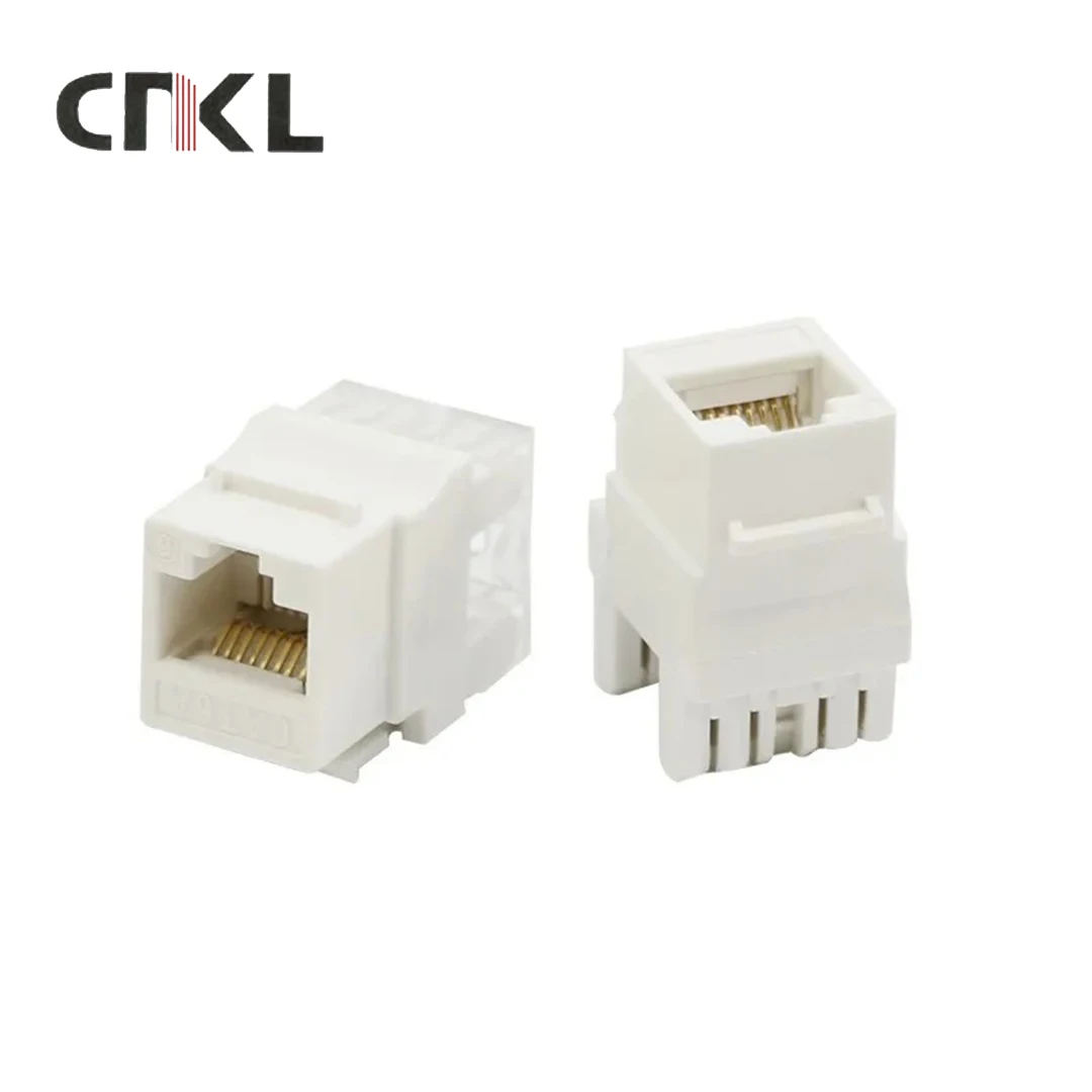 10 pces cat6a utp ethernet módulo de rede rj45 keystone jack tomada de computador adaptador cabo jack plugue de parede conector