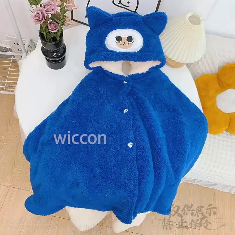 Pelzige Elu-Katze Maga Jou Vend Francisco Kostüm Nachtwäsche Junge Mädchen Cos Onesies Kawaii Pyjamas Overall Pelziges Weihnachtsgeschenk Kinder Anime Maßgeschneidert