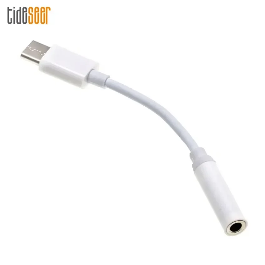 

100pcs USB Type C to 3.5mm Jack Audio Aux Headphone Adapter Earphone Converter For Samsung Oneplus Xiaomi Redmi K30 Huawei