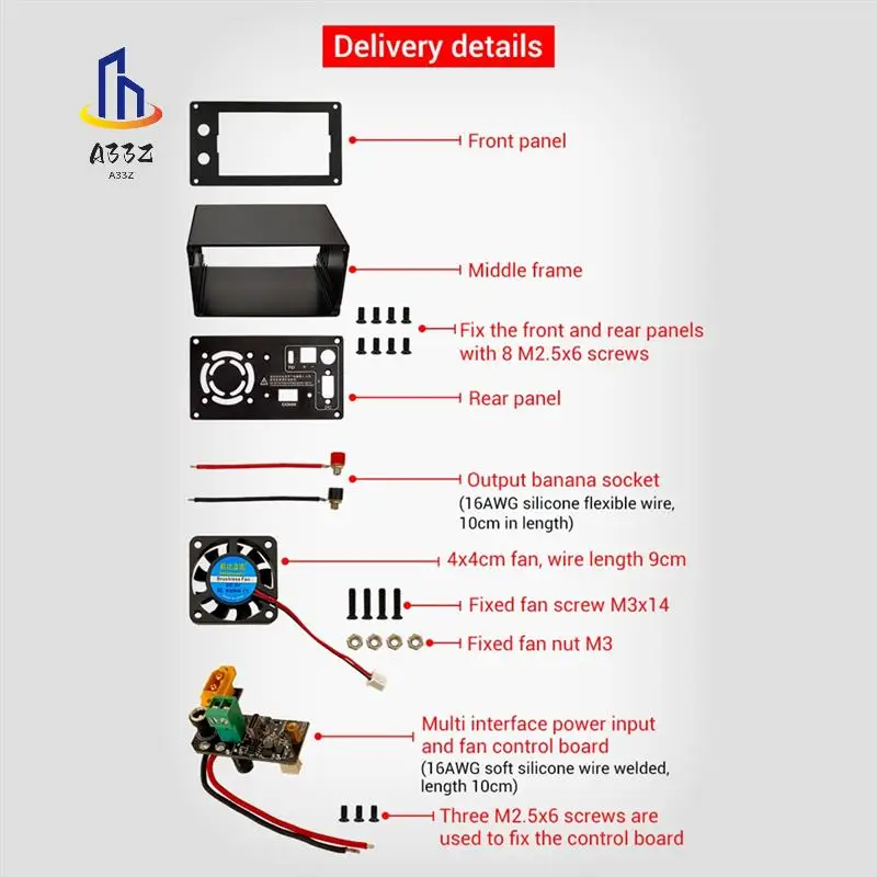

A33Z-CNC Power Supply Aluminum Alloy Shell Multi-Interface Input DC Double L-Shaped Splicing Center Frame Convenient Wiring