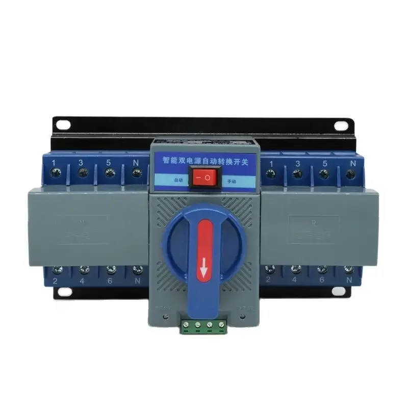 

4P 63A 380V MCB Type Dual Power Automatic Transfer Switch ATS For Generator Photovoltaic PV System Battery