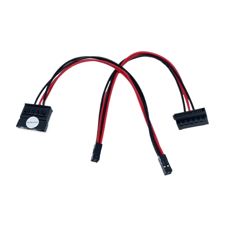 IPC Small 4pin Female To HDD SDD 15p SATA Hard Drive Adapter Power Cable for Centerm D650 Mini Host