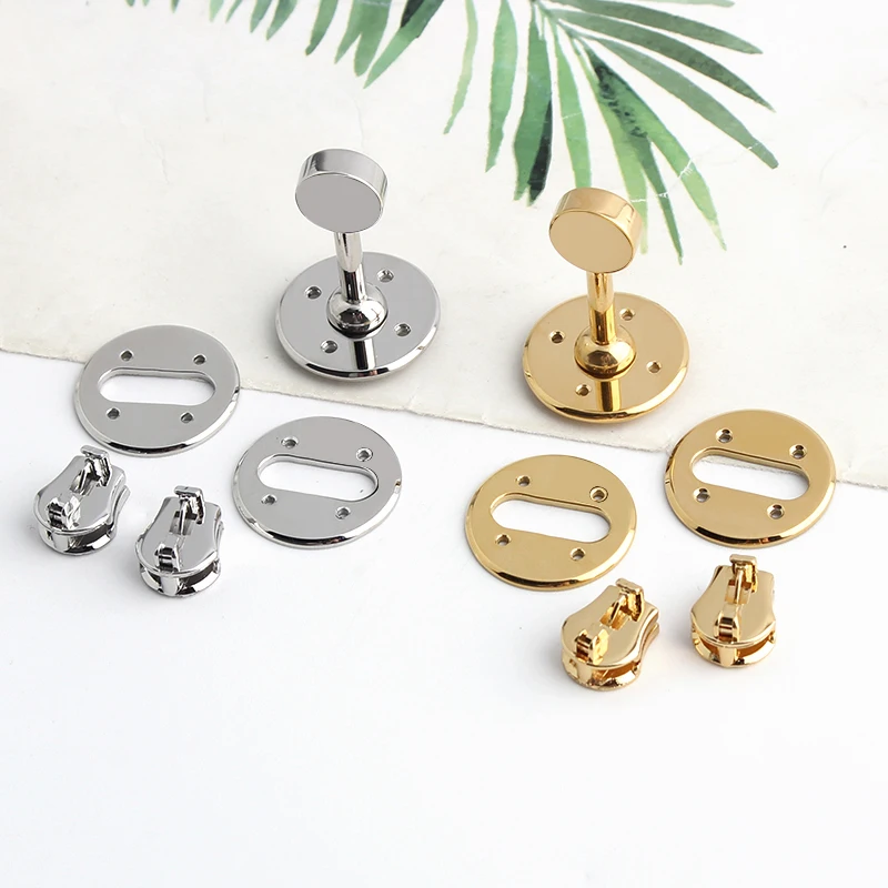 1/5Sets Stainless Steel Metal Rectangle Hanger Clasp Locks For DIY Craft Handbags Purse Bags Belt Buckles Hardware Accessories