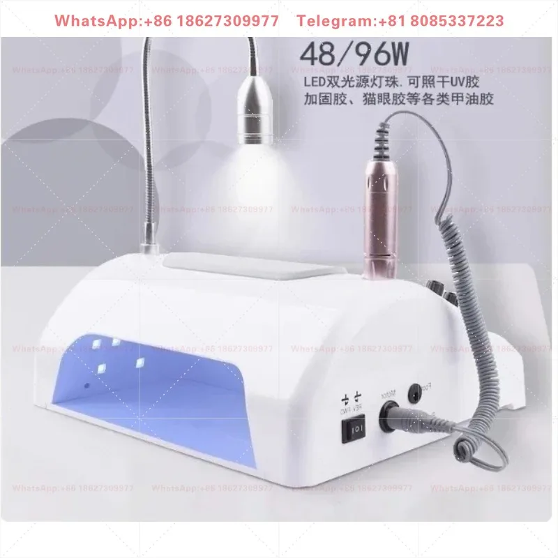 High power five in one electric nail drill handheld nail dryer with LED light