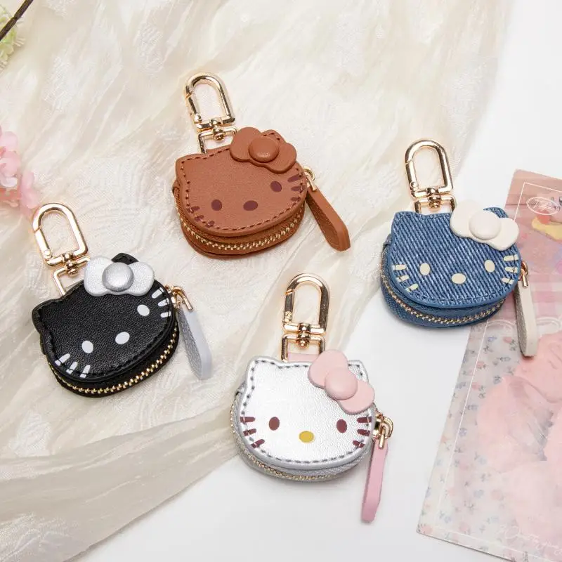 

Kawaii Sanrio Hello Kitty Cute Cartoon Mini Bag with Pendant Hanging Anime Peripheral Keychain Christmas Holiday Gift for Girls