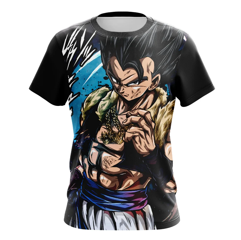 Hot Selling and Fashionable New Dragon Ball Shenlong 3D Printed Fast Drying Breathable Men's Casual Sports T-shirt in Large Size