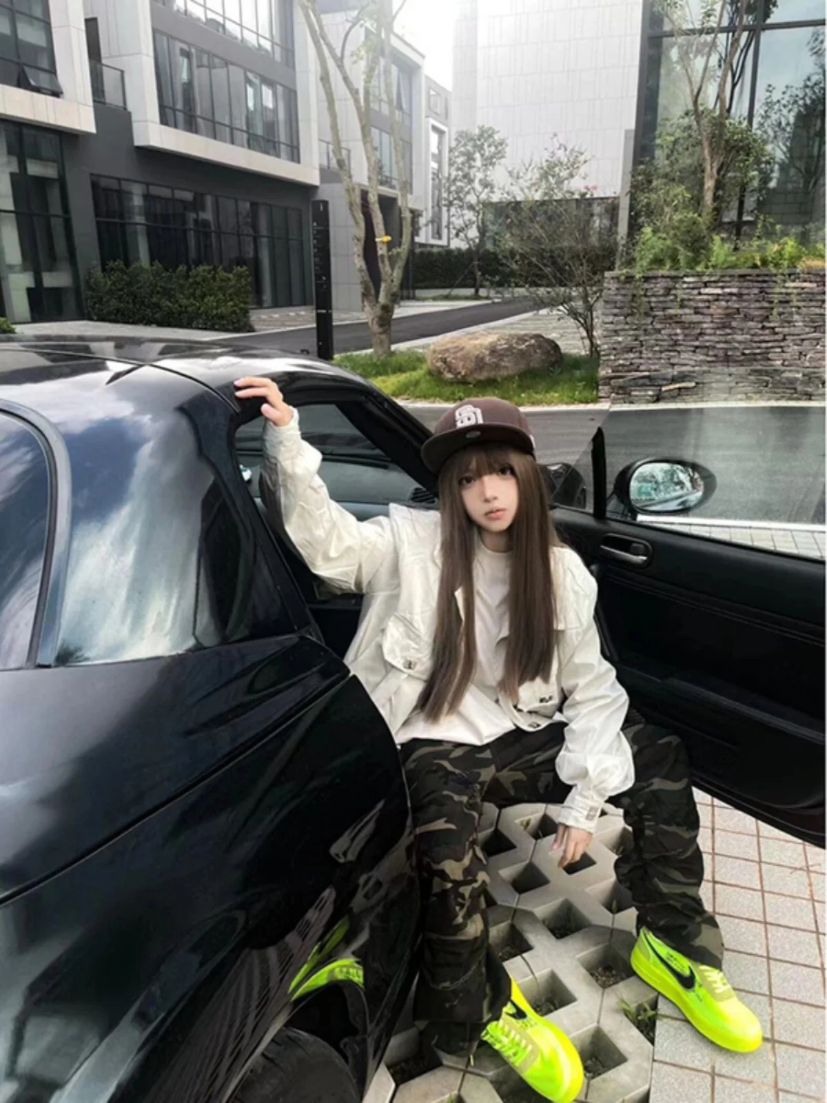 

American Hiphop Camouflage Pants Men's Loose Straight Casual Logging Vibe Sle Autumn Workwear Trousers Faionable Youth