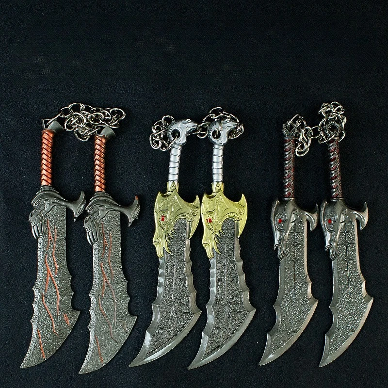 13 センチメートル NewGod of War ゲーム周囲クレイトスカオスブレード金属モデル小道具デスクトップ装飾装飾品男の子の誕生日プレゼントのおもちゃ