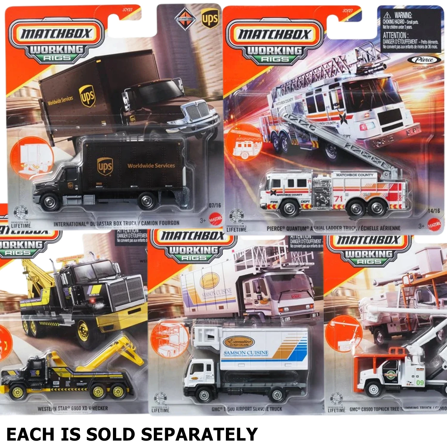 

Pre-order 2026 New Case H Original Mattel Matchbox Working Rigs1/64 UPS Cars 1:64 Model Cars Diecast Match Box Matchbox JCY27