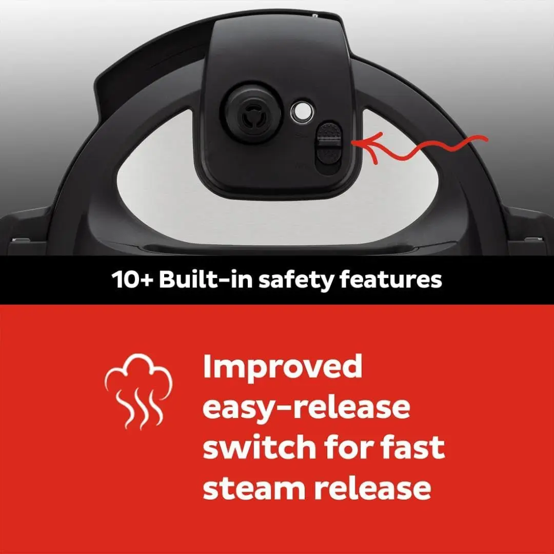 Duo Plus 9-in-1 قدر الضغط الكهربائي، طباخ بطيء، جهاز طهي الأرز بالبخار، Sauté، صانع الزبادي، سخان ومعقم