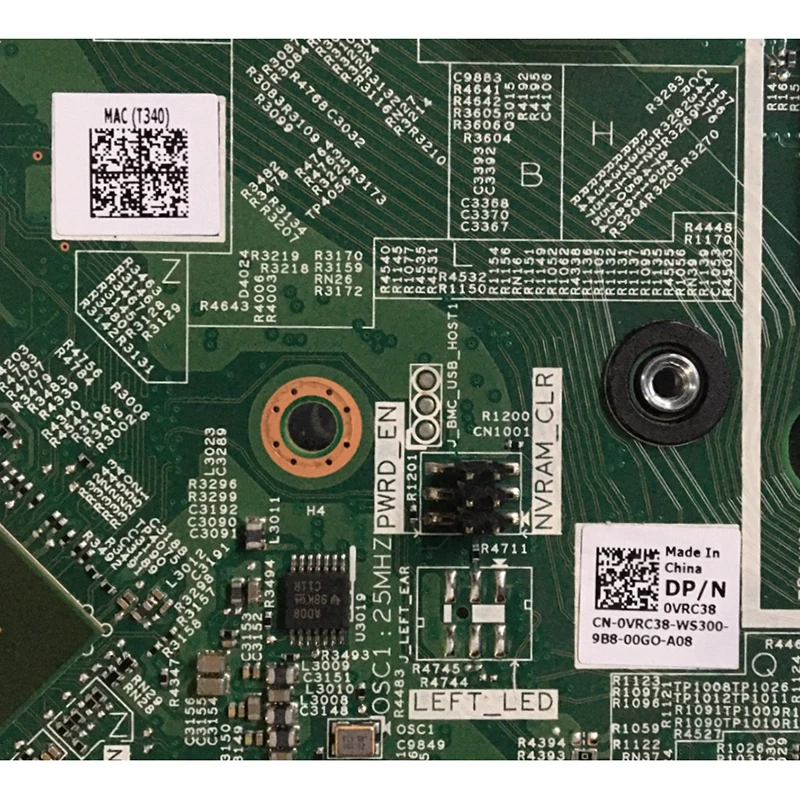 Original Server Motherboard PowerEdge T340 VRC38 DK9CR  0VRC38 0DK9CR Perfect Test Good Quality