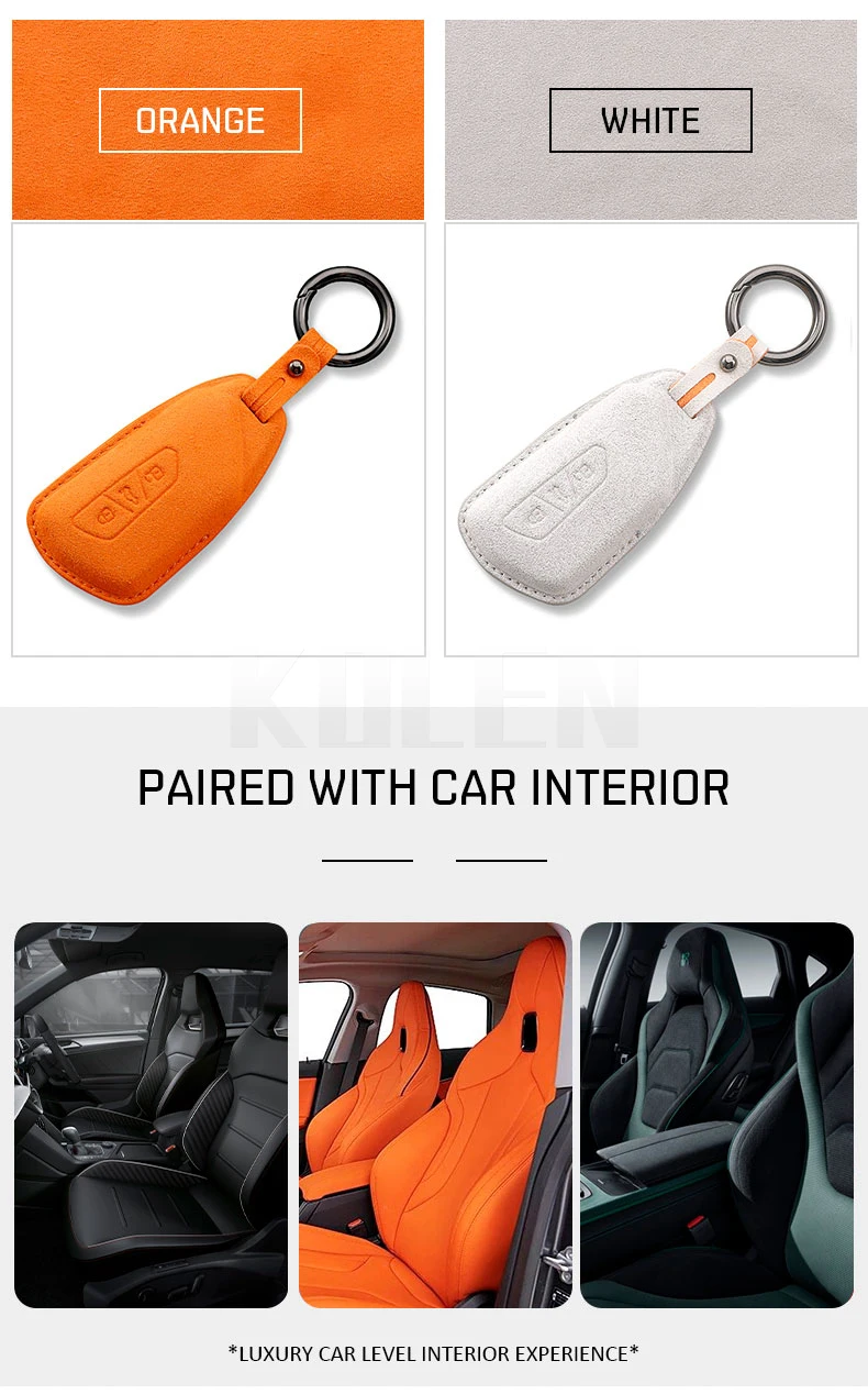 Leder Auto Fernbedienung Schlüssel Fall Abdeckung Shell Für VW Volkswagen Golf 8 2020 Skoda Octavia A8 2021 SITZ Leon MK4 schlüssel Schutz Halter – Detail 3