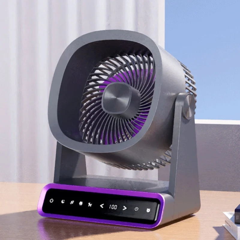 Cooling Fan Desktop Or Wall Hanging Touchscreen Quiet Fan For Bedroom Kitchen Office Camping
