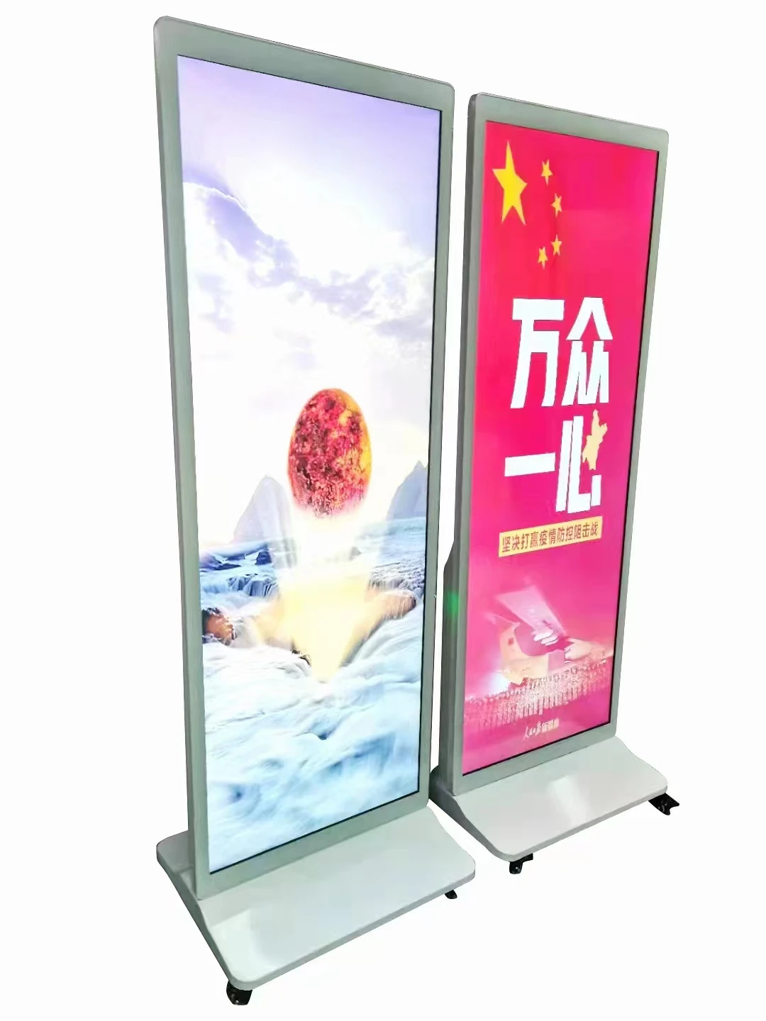 4K LCD display screen 50 55 65 70 75 inch Android wifi advertising kiosk,Vertical Indoor digital signage and displays