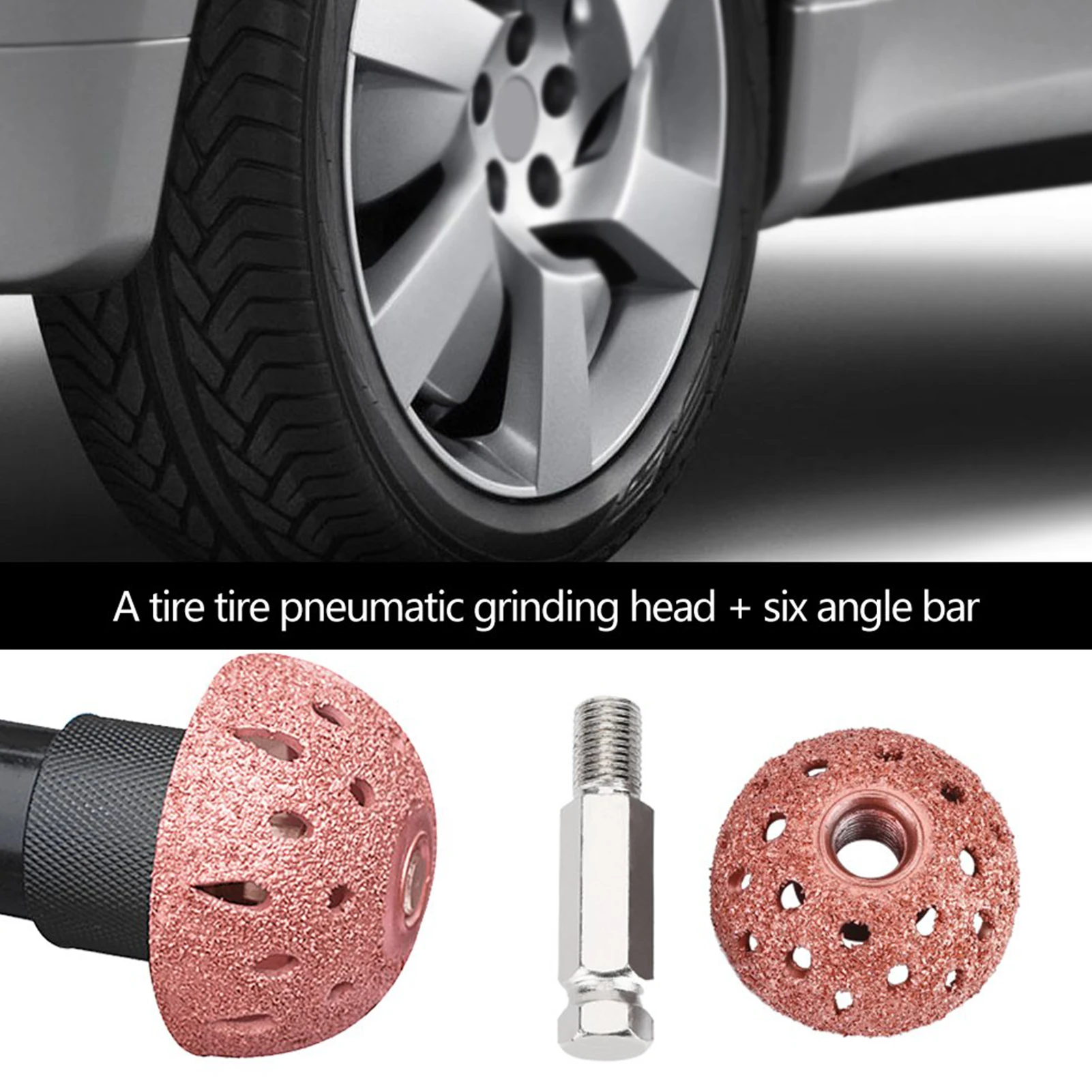 Tire Repair Tools Grinding Tools Tire Buffing Wheel 38mm Tire Repair Grinding Head Coarse Grit Buffing Wheel with Linking Rod