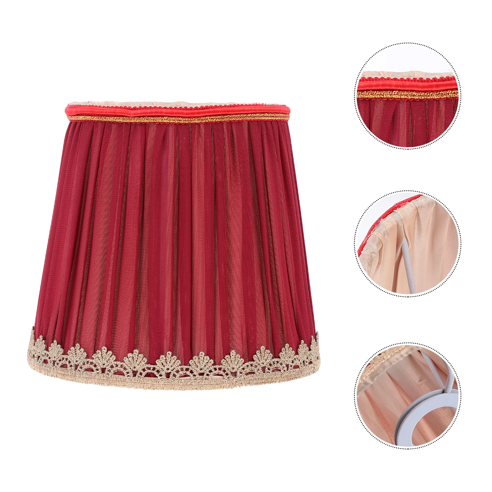 

1pc Cloth Lampshade Durable Decorative Home Light Cover Bedroom Wall Ceiling Lamp Protector Hanging Light Accessory