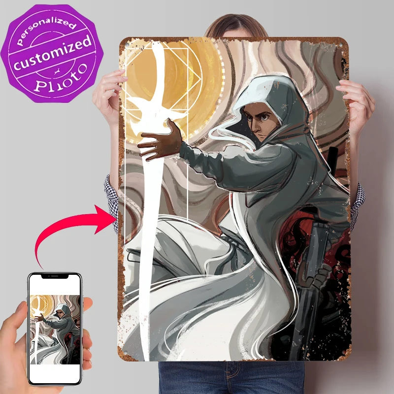 Kaladin Stormlight Archive RPG Gedrucktes Poster Individualisierte Wandkunst Retro Vintage Metallschilder für Gamer-Dekoration Gaming-Heim